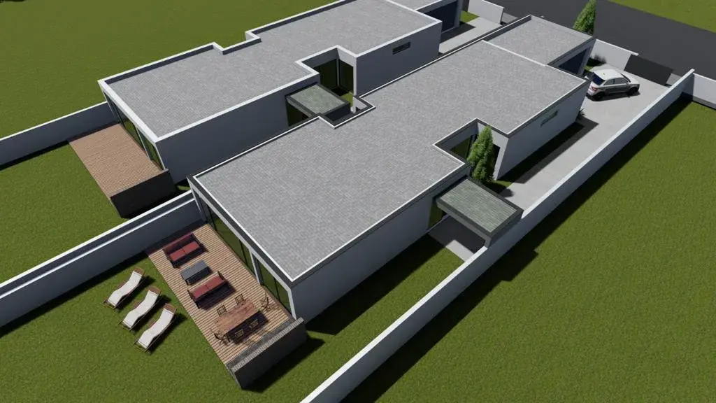 Logradouros das moradias gémeas — Eco Village Enxomil