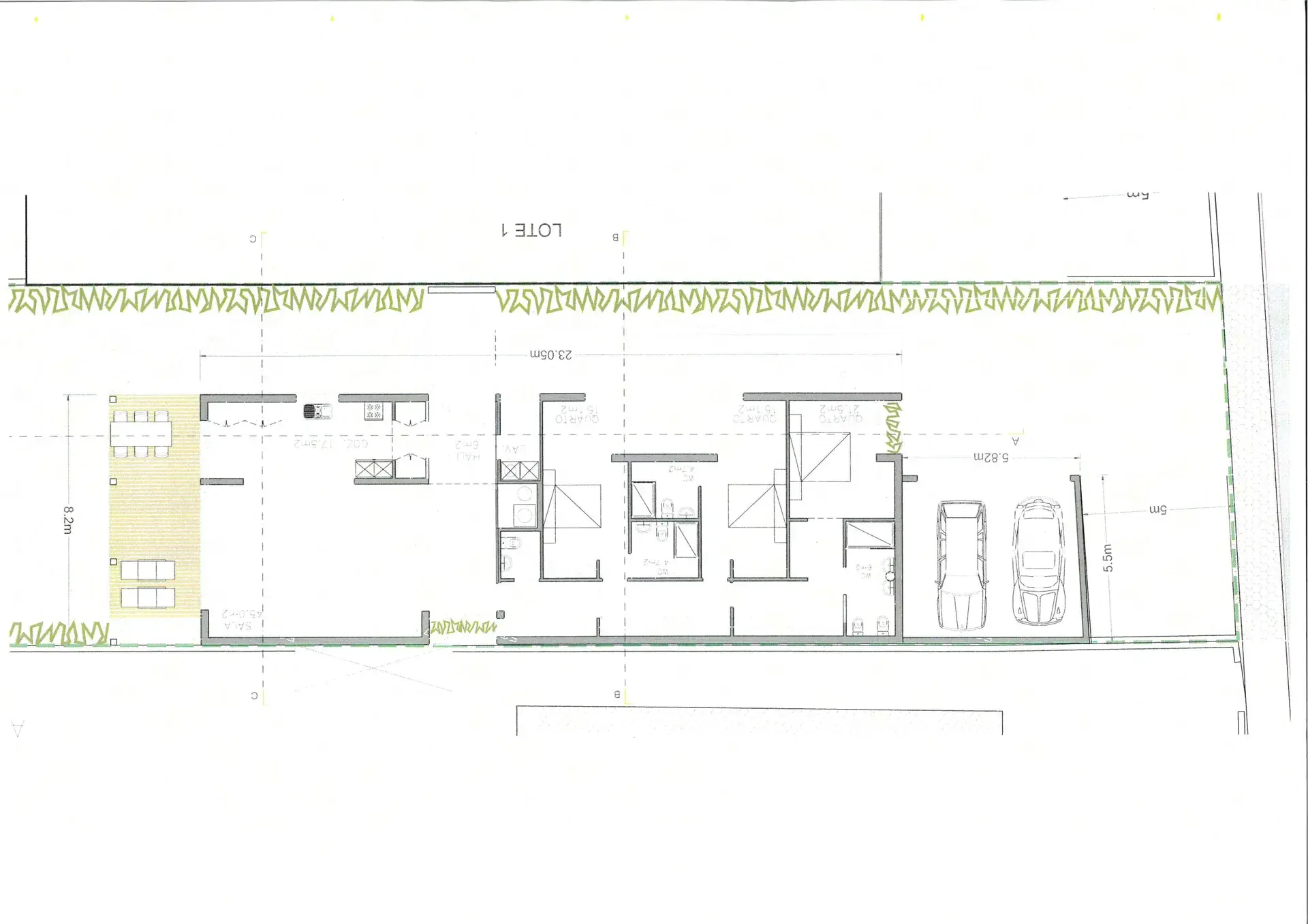 Planta do lote 1 Eco Village Enxomil